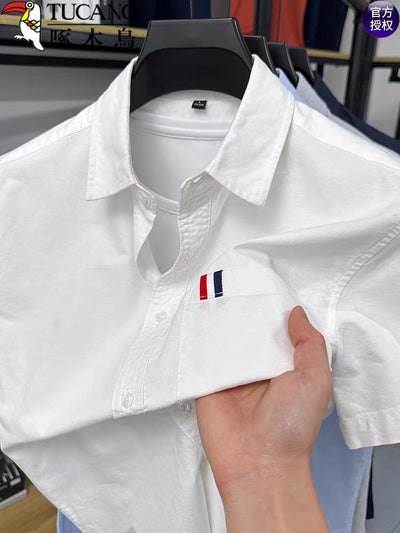 CASUAL HALF SLEEVE WHITE SHIRT
