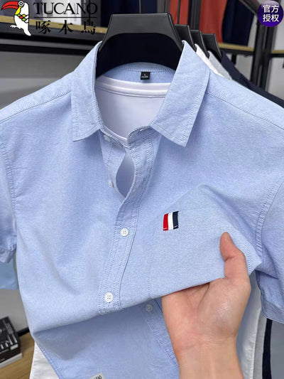 Casual Half Sleeve Sky Blue Shirt